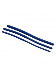 Набор из 3 синих силиконовых уретральных расширителей Invasion Silicone Urethral Sound Trainer Set - XR Brands - купить с доставкой в Реутове