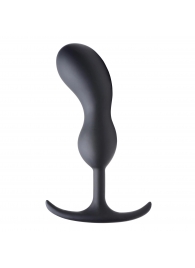Черный массажер простаты с утяжелителями Premium Silicone Weighted Prostate Plug Large - 18,8 см. - XR Brands - в Реутове купить с доставкой