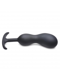 Черный массажер простаты с утяжелителями Premium Silicone Weighted Prostate Plug XL - 20,8 см. - XR Brands - в Реутове купить с доставкой