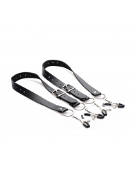 Ремни с зажимами для половых губ Spread Labia Spreader Straps with Clamps - XR Brands - купить с доставкой в Реутове