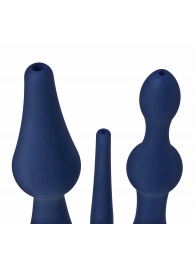 Набор из 3 универсальных насадок для анального душа Universal 3 Piece Silicone Enema Attachment Set - XR Brands - купить с доставкой в Реутове