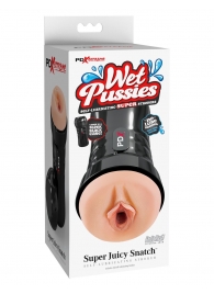 Мастурбатор-вагина в колбе Super Juicy Snatch - Pipedream - в Реутове купить с доставкой