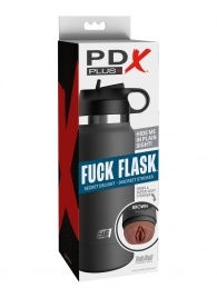 Смуглый мастурбатор-вагина в корпусе-бутылке F*ck Flask - Pipedream - в Реутове купить с доставкой