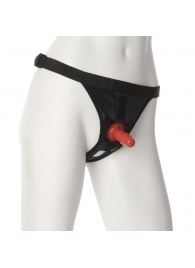 Трусики со штырьком для фиксации насадок Ultra Harness with Plug - Doc Johnson - купить с доставкой в Реутове