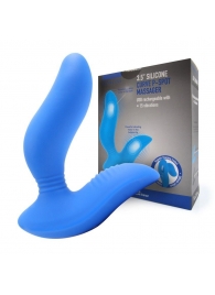Синий вибромассажер простаты 3,5’’ Curve P-spot Massager - 12 см. - Erokay - в Реутове купить с доставкой