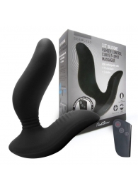 Черный вибромассажер простаты 3,5’’ Remote Control Curve P-spot Massager - 12 см. - Erokay - в Реутове купить с доставкой