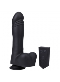 Черная мини-машина на присоске Piston Thruster - Doc Johnson - купить с доставкой в Реутове