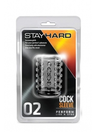 Прозрачная насадка на пенис с шишечками STAY HARD COCK SLEEVE 02 CLEAR - Blush Novelties - в Реутове купить с доставкой
