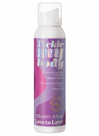 Массажная хрустящая пенка Tickle My Body Fresh Mint с ароматом мяты - 150 мл. - Love to Love - купить с доставкой в Реутове