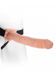 Фаллопротез телесного цвета Hollow Strap-On - 29 см. - Pipedream - купить с доставкой в Реутове