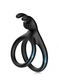 Черное эрекционное кольцо с подхватом мошонки - Boys of Toys - в Реутове купить с доставкой
