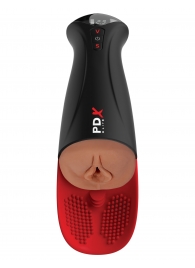 Мастурбатор-вагина в колбе с вибрацией Fuck-O-Matic Pro XL - Pipedream - в Реутове купить с доставкой