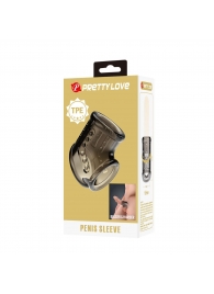 Дымчатая насадка на пенис и мошонку - Baile - в Реутове купить с доставкой