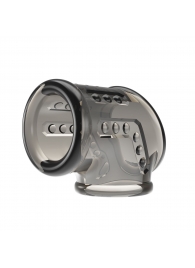 Дымчатая насадка на пенис и мошонку - Baile - в Реутове купить с доставкой