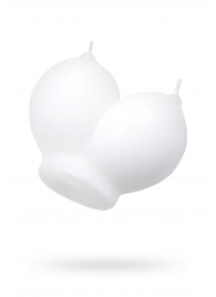 Белая сувенирная свеча «Сиськи» - Pecado - купить с доставкой в Реутове