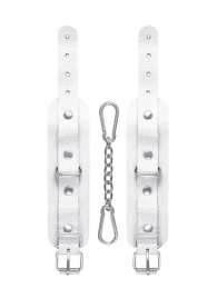 Белые узкие наручники-браслеты со скруглёнными углами - Pecado - купить с доставкой в Реутове