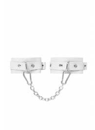 Белые мини-оковы со скруглёнными углами - Pecado - купить с доставкой в Реутове