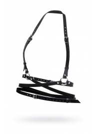 Черная кожаная портупея «Осанка» - Pecado - купить с доставкой в Реутове