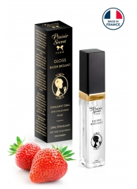 Стимулирующий блеск для губ со вкусом клубники - 7 мл. - Plaisir Secret - купить с доставкой в Реутове