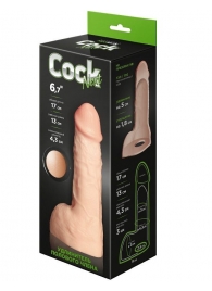 Телесный фаллоудлинитель с мошонкой Cock Next - 17 см. - LOVETOY (А-Полимер) - в Реутове купить с доставкой