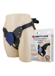 Синие трусики харнесс с платформой Caludio II - Baile - купить с доставкой в Реутове