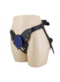 Синие трусики харнесс с платформой Caludio II - Baile - купить с доставкой в Реутове