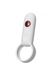 Белое эрекционное виброкольцо с пультом ДУ - Youvic - в Реутове купить с доставкой