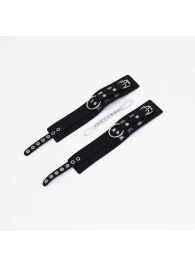 Черные кожаные оковы Sex - Crazy Handmade - купить с доставкой в Реутове