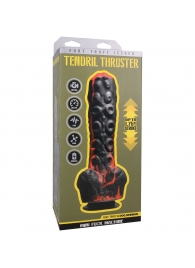 Черно-красная мини-машина на присоске Tendril Thruster - 21,6 см. - Doc Johnson - купить с доставкой в Реутове