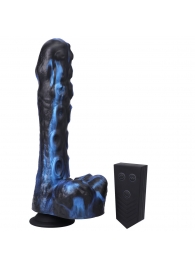 Черно-синяя мини-машина на присоске Tendril Thruster - 21,6 см. - Doc Johnson - купить с доставкой в Реутове