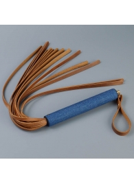 Плеть с джинсовой ручкой «Дикий Запад» - 60 см. - Sitabella - купить с доставкой в Реутове