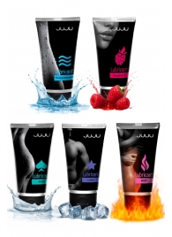 Набор из 5 лубрикантов JUJU (увлажняющий, Hot+, Long, Anal, малина) - JuJu - купить с доставкой в Реутове