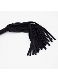 Черный кожаный флоггер - 45 см. - Crazy Handmade - купить с доставкой в Реутове