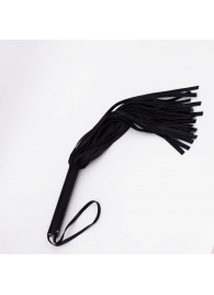 Черный кожаный флоггер - 45 см. - Crazy Handmade - купить с доставкой в Реутове