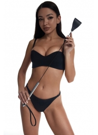 Стек с широким черным кожаным наконечником и металлической ручкой - 67 см. - Crazy Handmade - купить с доставкой в Реутове