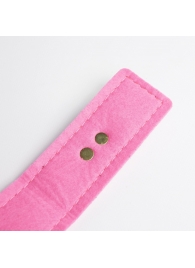 Черно-розовый ошейник с золотистой фурнитурой - Crazy Handmade - купить с доставкой в Реутове