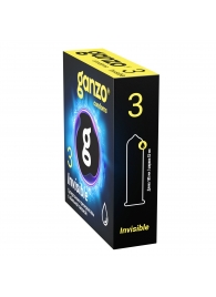 Супертонкие презервативы Ganzo Invisible - 3 шт. - Ganzo - купить с доставкой в Реутове