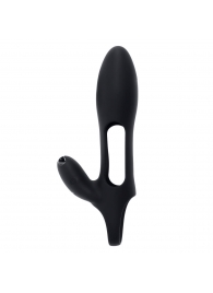 Черная насадка на пенис с вибрацией Nautilus - Zero Tolerance - в Реутове купить с доставкой