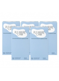 Набор из 5 упаковок ультратонких презервативов Pleasure Lab (по 12 шт.) - Pleasure Lab - купить с доставкой в Реутове
