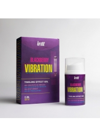 Стимулирующий гель с эффектом вибрации Blackberry Vibration - 15 мл. - INTT - купить с доставкой в Реутове