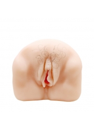 Телесный мастурбатор-вагина с оволосением и вибрацией - Baile - в Реутове купить с доставкой
