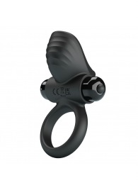 Черное эрекционное кольцо с вибрацией Adrien - Baile - в Реутове купить с доставкой
