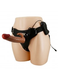 Мужской полый страпон с вибрацией Marion - Baile - купить с доставкой в Реутове