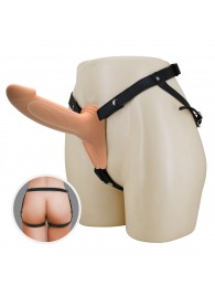 Телесный полый мужской страпон London - 16,8 см. - Baile - купить с доставкой в Реутове