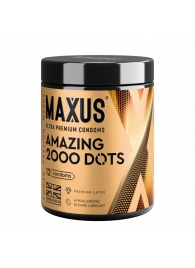Точечные презервативы MAXUS 2000 Amazing Dots с железным кейсом - 12 шт. - Maxus - купить с доставкой в Реутове