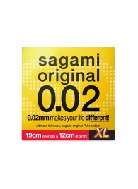 Презерватив увеличенного размера Sagami Original 0.02 XL-size - 1 шт. - Sagami - купить с доставкой в Реутове
