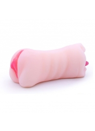 Телесный двусторонний мастурбатор - вагина и ротик - Boys of Toys - в Реутове купить с доставкой