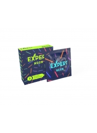 Светящиеся в темноте презервативы Expert Neon - 3 шт. - Expert - купить с доставкой в Реутове
