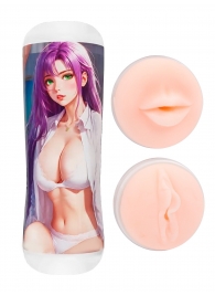 Двусторонний мастурбатор аниме - ротик и вагина - Tokyo Style - в Реутове купить с доставкой