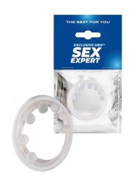 Эрекционное кольцо с мягкой стимулирующей насадкой - Sex Expert - в Реутове купить с доставкой